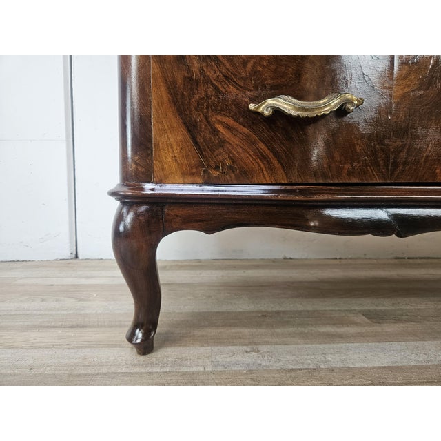 Chippendale Chest of Drawers in Walnut Burl, 1940 For Sale - Image 18 of 18