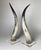 Postmodern Natural Steer Horns on Lucite Bases - A Pair For Sale - Image 3 of 8