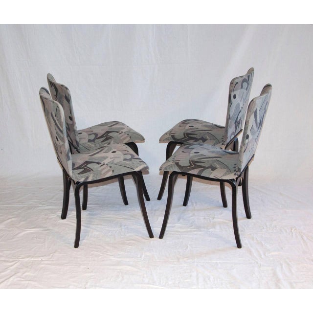 Thaden-Jordan Furniture Co. Mid Century Bent Ply Dining Chairs - Thaden-Jordan For Sale - Image 4 of 9