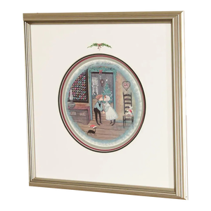 Pat Buckley Moss 'Under the Mistletoe' Offset Lithograph