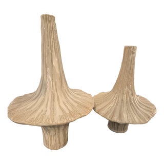 Global Views Gamma Bottle, Beige, Set of 2 For Sale