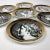 Italian Set of Seven Gold Porcelain “Monete” Coasters by Piero Fornasetti For Sale - Image 3 of 6