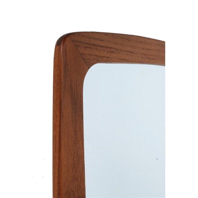 Mid-Century Modern Mid-Century Danish Teak Wall Mirror, 1960s For Sale - Image 3 of 9