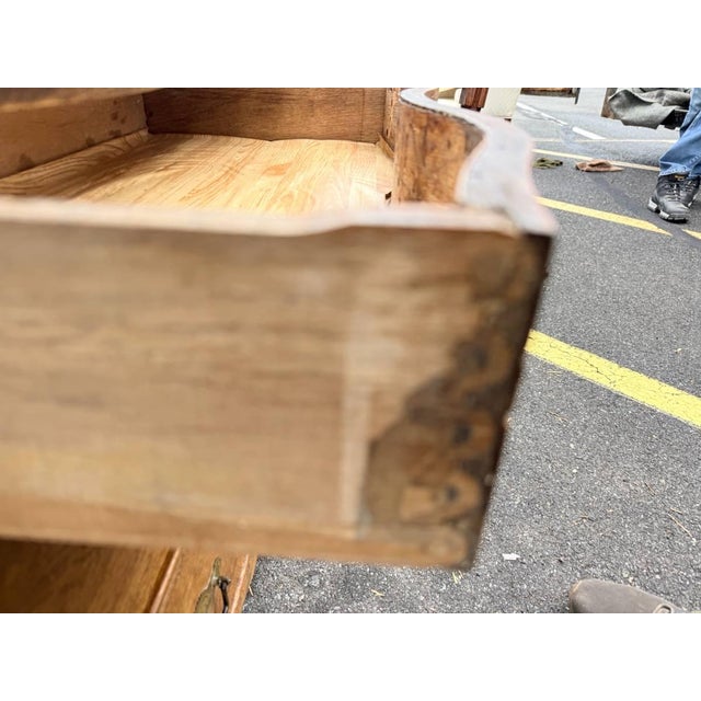 Antique 19th Century Victorian Oak Washstand Cabinet With Knapp Joints For Sale - Image 10 of 16