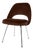 Saarinen Executive Armless Chair in Espresso Velvet For Sale