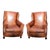 Vintage Hancock & Moore Leather Club Chairs- a Pair For Sale