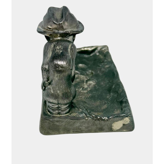 Mid 20th Century Tarnished-Resistant Silver Plate F. Duffer’s Ashtray Catchall Japan For Sale - Image 4 of 12