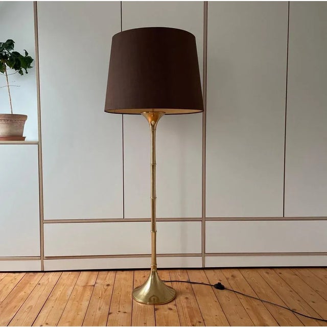 Metal Vintage Bamboo Lamp by Ingo Maurer, 1970s For Sale - Image 7 of 11