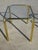 Nesting Tables in Gilt Metal and Tempered Glass, 1990s, Set of 3 For Sale - Image 10 of 16