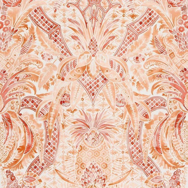 Boho Chic Sample - Schumacher X Timothy Corrigan Cap Ferrat Fabric in Sunset For Sale - Image 3 of 3
