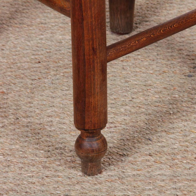 Brown French Straw-Seated Chairs, 1940s, Set of 6 For Sale - Image 8 of 10