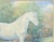 Vintage 1954 Impressionist Painting Portrait of White Horse Signed g.v. Conradt For Sale In Chicago - Image 6 of 8
