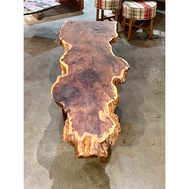 Nakashima style table by London Design circa early 1970’s . In very good condition. This table is very solid has nice weight.