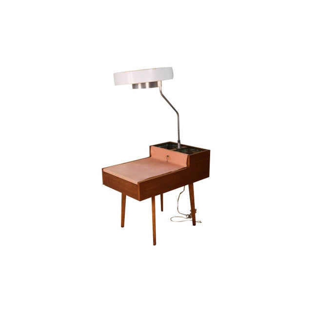 George Nelson Herman Miller Walnut Planter Lamp Table Model 4634-L For Sale - Image 11 of 11