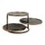 Milo Baughman Style Tubular Chrome Swivel Coffee Table Smokey Glass MCM For Sale