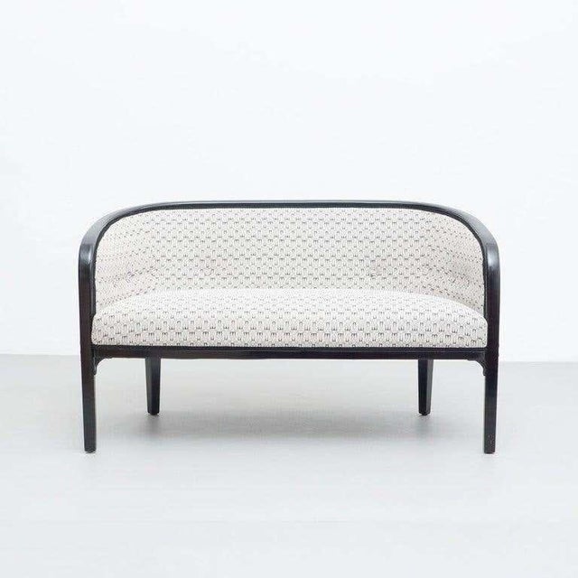 Early 20th century sofa designed by Josef Hoffmann. Manufactured by Khon. In good condition, with minor wear consistent...