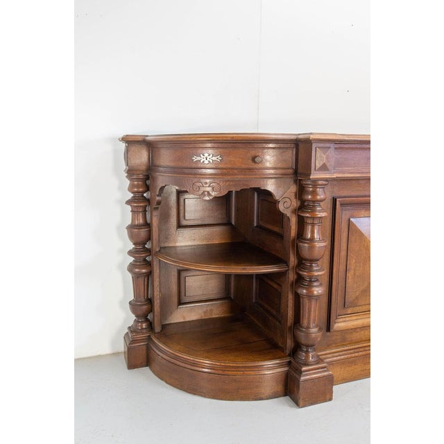 French Credenza in Oak, 1890s For Sale - Image 4 of 18