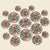 Offered is a stunning set of hand painted Rose Medallion plates. Made in Hong Kong, their dmensions in inches are as...