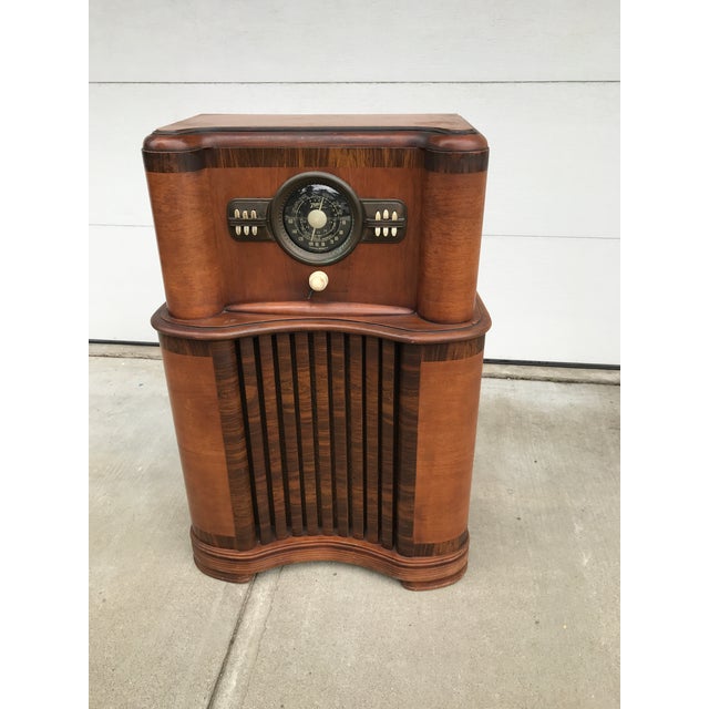 1941 Zenith Wave Magnet Floor Model Console Radio Chairish