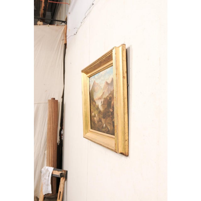 Wood 19th C. English Landscape W/Highland Cattle - Signed For Sale - Image 7 of 11