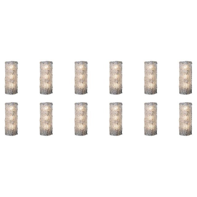 Mid-Century Large Art Glass Sconces, Austria, 1950s For Sale - Image 10 of 10