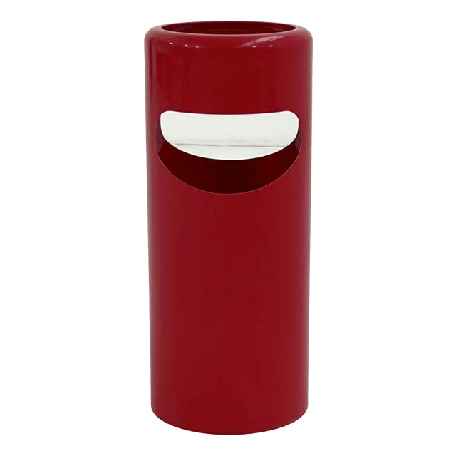 Red Birillo 1200 Umbrella Stand by Giottono Stoppino for Rexite, 1980s For Sale