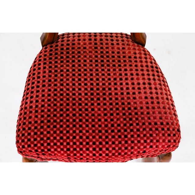 Antique Victorian Walnut Cabriole Dining Chairs, 1800s, Set of 6 For Sale - Image 6 of 12