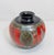 Mid-Century German Grey, Red & Dark Blue Ceramic Vase with Leaves Motif, 1960s For Sale - Image 6 of 12