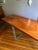 Mid-Century Modern Mid Century Solid Sapele Mahagony Slab Dining Table For Sale - Image 3 of 12
