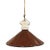 1920s Industrial Brown Enamel Cone Factory Pendant Light For Sale