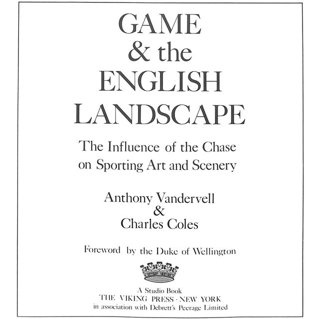 The influence of the chase on sporting art & scenery VANDERVELL, Anthony & COLES, Charles Foreword by The Duke of...