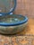 Mid-Century Modern Vintage Italian Hand Carved Amber, Gold and Olive Green Round Alabaster Marble Trinket Box For Sale - Image 3 of 3