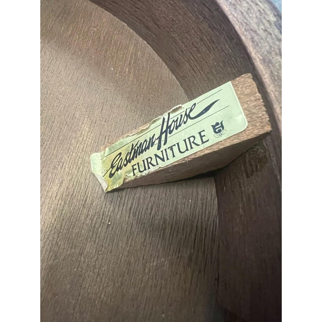 1970s Eastman House Solid Oak Refectory Coffee Table | Traditional American-Made For Sale - Image 11 of 11