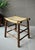 Mid 20th-Century Refined Rustic Maple Wood Mortise & Tenon Fiber Rush Saddle Seat Bench / Stool For Sale - Image 18 of 18
