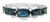 This 14K White Gold Graduated Sapphire Diamond Band Ring radiates timeless elegance and charm. The ring showcases 50...