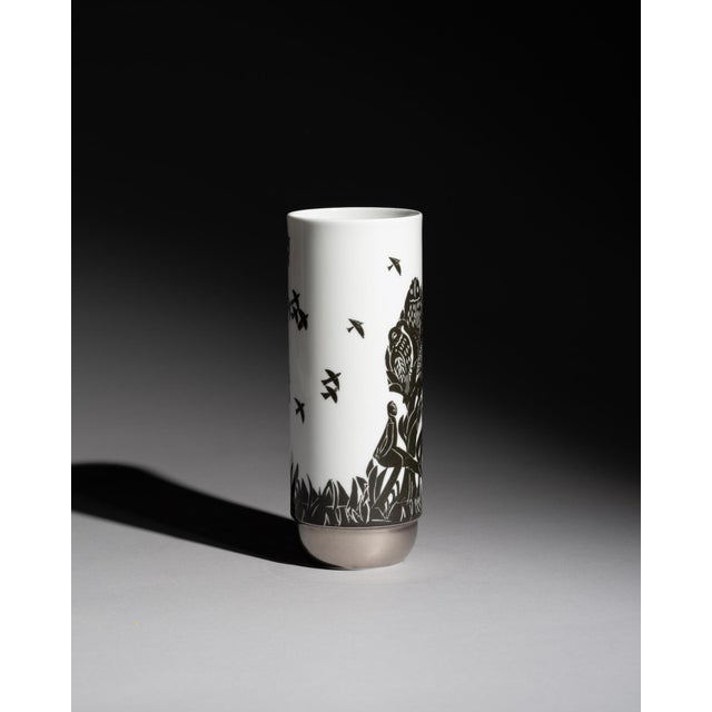 Rosenthal Duo Pastorale Vase by Ambrogio Pozzi and Hap Grieshaber for Rosenthal, 1970s For Sale - Image 4 of 9