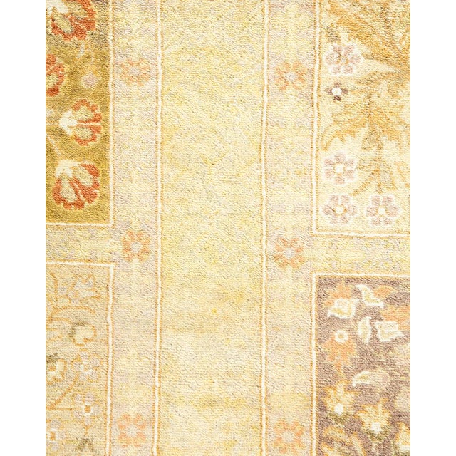 Traditional Mogul Collection Hand-Knotted Area Rug - Ivory 8' 5" x 10' 4" For Sale - Image 3 of 9