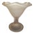 Vintage Late 20th Century Frosted Pink Glass Dessert Pedestal Bowl For Sale