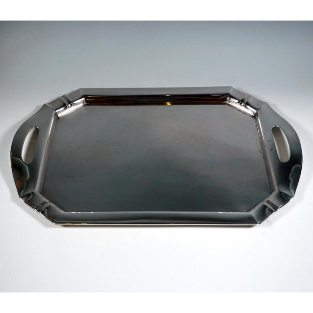 Art Nouveau Silver Coffee & Tea Set on Tray, 1890s, Set of 5 For Sale - Image 12 of 14