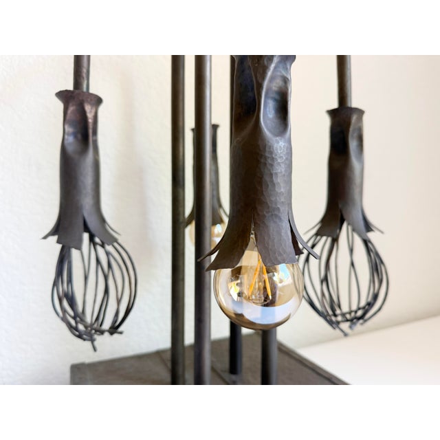 Contemporary 1940s Bronze Biomorphic Table Lamp For Sale - Image 3 of 14