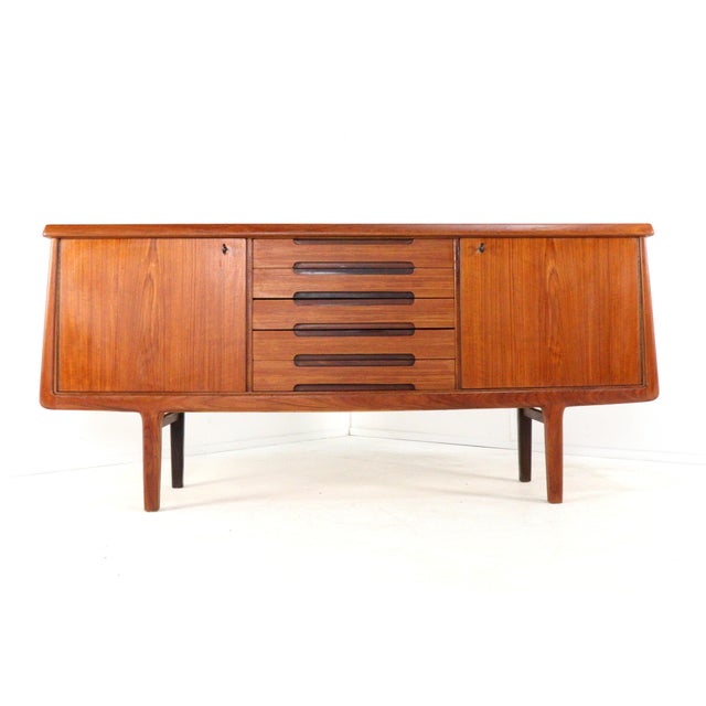 Rare Norwegian Mid-Century Teak Sideboard — Arnt Sørheim. This beautiful teak sideboard is a rare masterpiece from the...