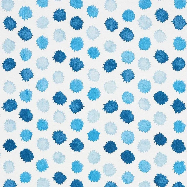 A polka dot with an unexpected twist, this artsy, tri-color design has a unique watercolor effect. It's a fun, small-scale...