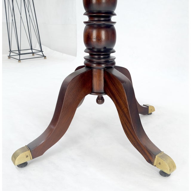 Antique Solid Mahogany c1920s 30" Square Game Dining Table MINT For Sale - Image 12 of 13