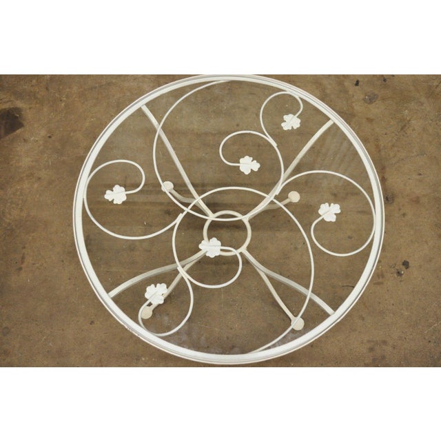 20th Century Art Nouveau Salterini Wrought Iron Round ...