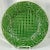 Ceramic Bordallo Pinheiro Green Leaf and Lattice Round Platter For Sale - Image 7 of 7
