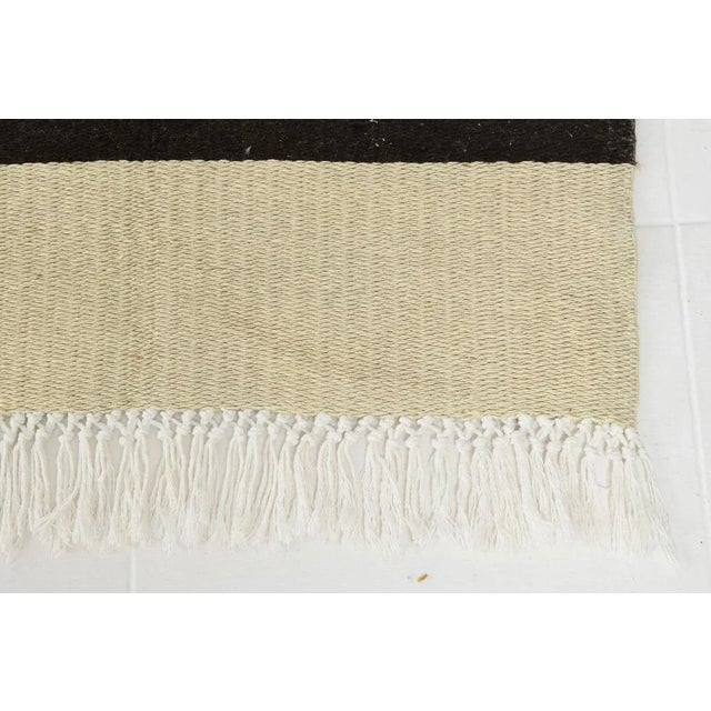 Beige Striped Hemp Runner Rug For Sale - Image 10 of 18