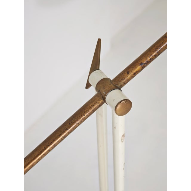 Vintage Floor Lamp in Red Marble with Brass and Metal from Stilnovo, 1950 For Sale - Image 11 of 17