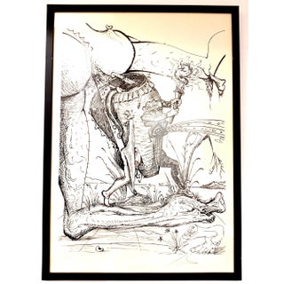 Salvador Dali - Les Songes Drolatiques - Handsigned Lithograph 1973 For Sale