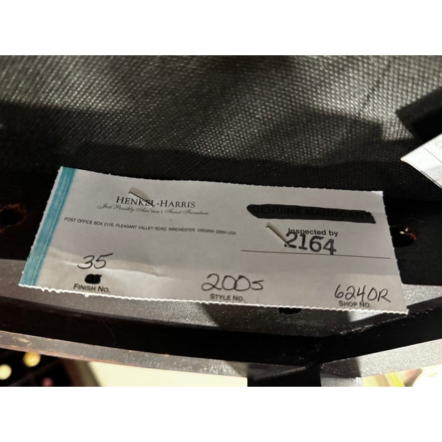 Henkel Harris Modern Dark Brown Oval Back Chairs - Only 2 Left For Sale - Image 10 of 12