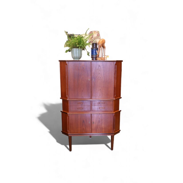 Wood Corner Cabinet in Teak from Aulum Møbelfabrik, Denmark, 1960s For Sale - Image 7 of 18